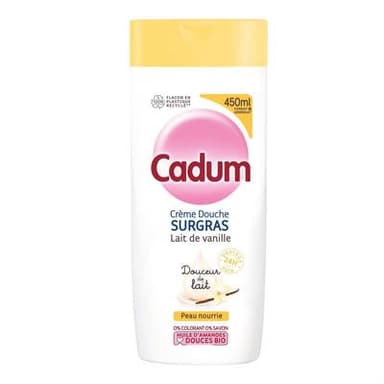Cadum Lait de Douche Surgras Douceur de Lait au Lait De Vanille, 450ml