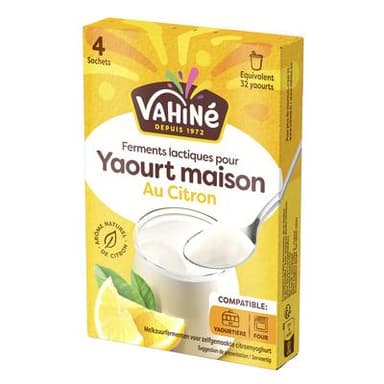 Vahine Yaourt maison citron, 4x5g