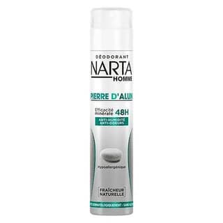 Narta Homme Déodorant Homme Pierre d'Alun 48H Fraîcheur Naturelle, 200ml