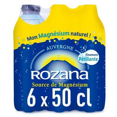 Rozana Eau gazeuse minérale naturelle, 6x50cl