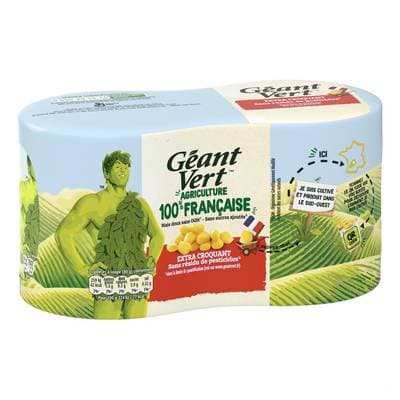 Géant Vert Maïs Extra Croquant, 2x285g