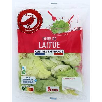 Auchan Coeur de Laitue Origine France, 200g