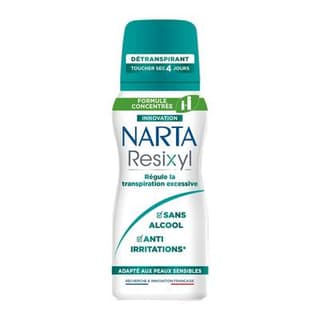 Narta Déodorant bille Anti-irritations Resixyl Transpiration Excessive, 100ml
