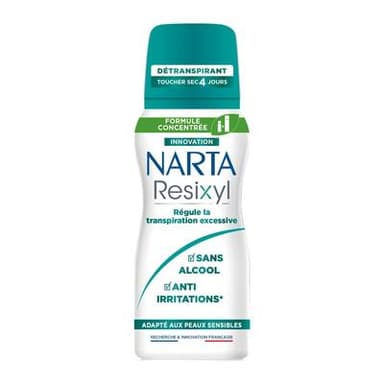 Narta Déodorant bille Anti-irritations Resixyl Transpiration Excessive, 100ml