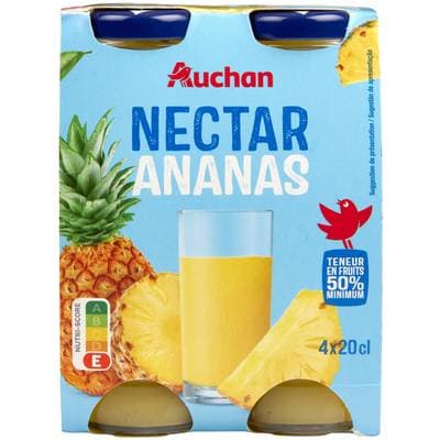 Auchan Nectar d'ananas, 4x20cl