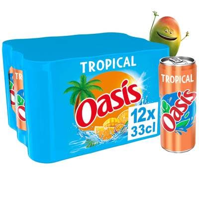 Oasis Boisson aux fruits tropical, 12x33cl