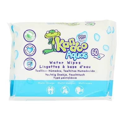 Kandoo Lingettes intimes aqua sans paraben, 60 pièces