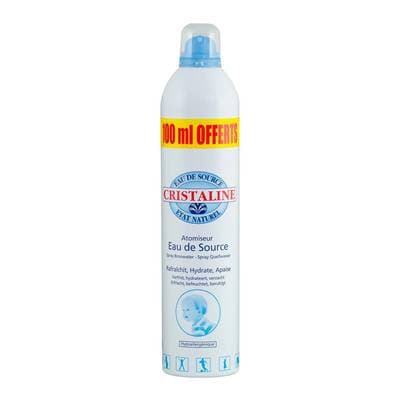 Cristaline Atomiseur Eau de source, 400ml+ 100ml offert