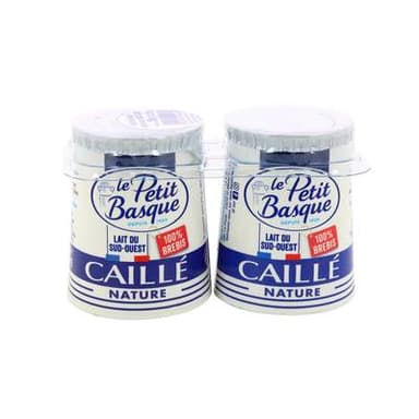 Petit Basque Caillé pur brebis nature, 2x125g