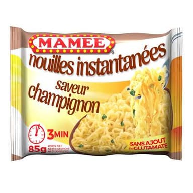 Mamee Nouilles instantanées saveur champignons en sachet, 85g