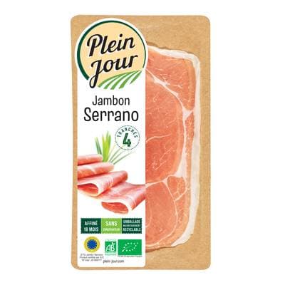Plein Jour Jambon Serrano Bio, 70g