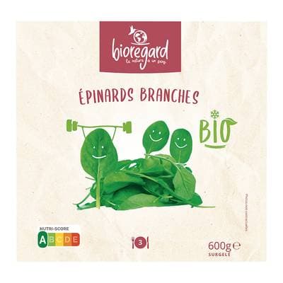 Bioregard Epinard bio en branche bio, 600g