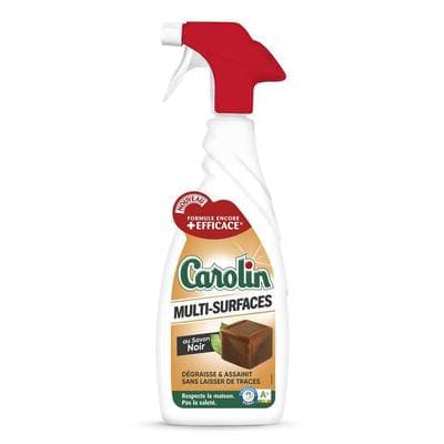 Carolin Spray Nettoyant Ménager Multi-Surfaces au Savon Noir, 650ml