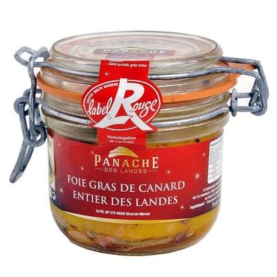 Panache Des Landes Foie Gras de Canard Entier des Landes Label Rouge IGP en bocal 3/4 parts, 3/4 parts - 130g