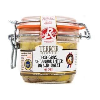 Terroir de Caractère Foie Gras de Canard Entier mi-cuit Label Rouge, 4/6 parts - 180g