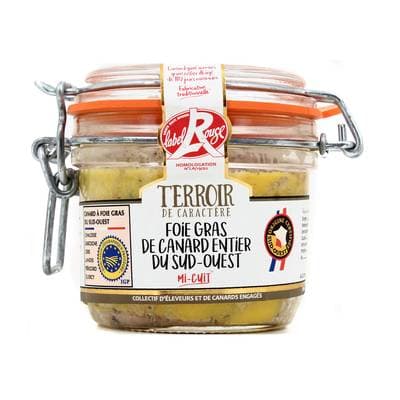 Terroir de Caractère Foie Gras de Canard Entier mi-cuit Label Rouge, 4/6 parts - 180g