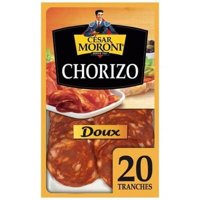 César MORONI Chorizo Doux, 20 tranches - 100g