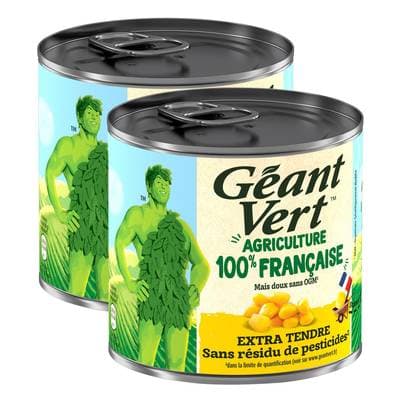 Géant Vert Maïs Extra Tendre, Lot de 2x285g