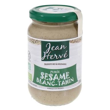 Jean Hervé Purée de sésame bio blanc tahin, 350g