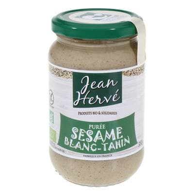 Jean Hervé Purée de sésame bio blanc tahin, 350g