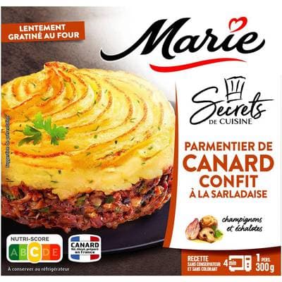 Marie Parmentier de Canard Contit à la Sarladaise Champignons et Echalottes, 300g