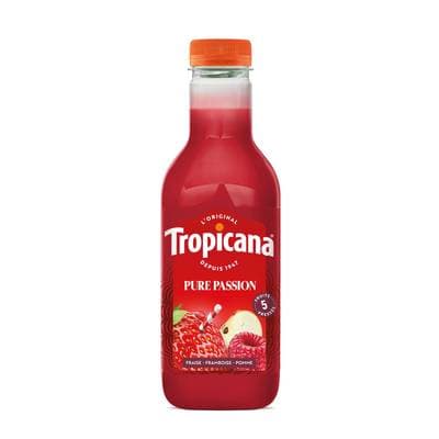 Tropicana Pur Passion Jus de fraise, framboise et pomme, 90cl