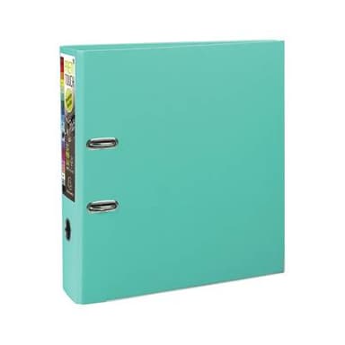 Exacompta Classeur levier turquoise pour feuilles 24,2 x 29,7 cm, Dos  80 mm