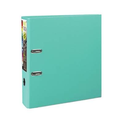 Exacompta Classeur levier turquoise pour feuilles 24,2 x 29,7 cm, Dos  80 mm