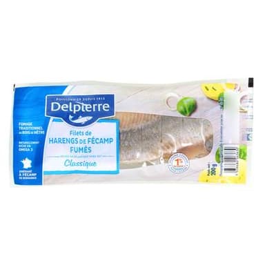 Delpierre Filets de Harengs Fumés Doux, 200g