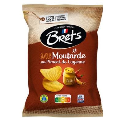 Bret's Chips saveur moutarde au piment de Cayenne, 125g
