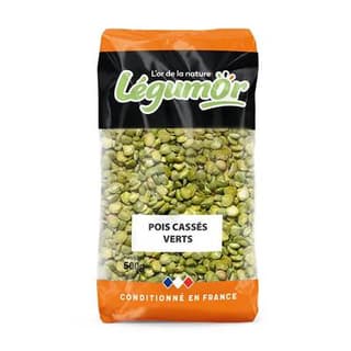 Légumor Pois Cassés Vert secs, 500g