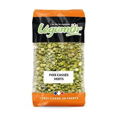 Légumor Pois Cassés Vert secs, 500g