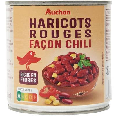Auchan Haricots rouges façon chili, 400g