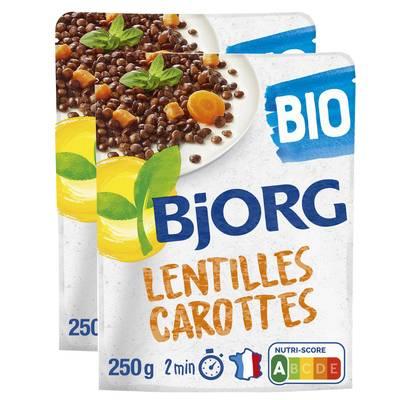 2050000344930 - Bjorg - Lentilles carottes fondantes Plat Cuisiné bio 