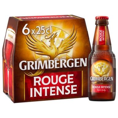 Grimbergen Bière d'Abbaye saveur fruits rouges 6°, 6x25cl