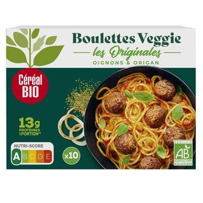 Céréal Bio 10 Boulettes Veggie Originales Oignons et Origan Bio, 175g