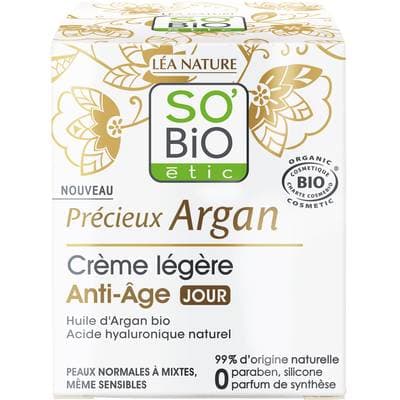 So'Bio Crème de jour - Anti-âge - Peaux normales à sèches - Cosmébio, 50ml