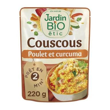 Jardin Bio Etic Couscous Poulet Curcuma Bio, 220g