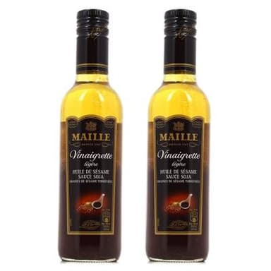 Maille Vinaigrette huile de sésame soja, Lot de 2x36cl