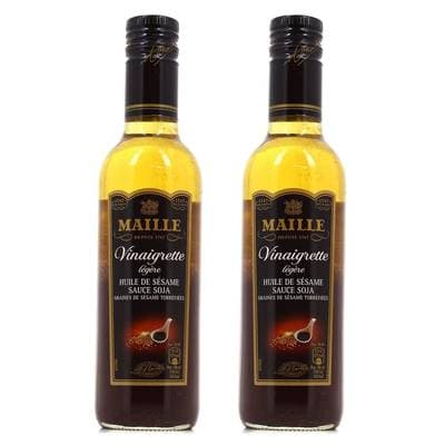 Maille Vinaigrette huile de sésame soja, Lot de 2x36cl