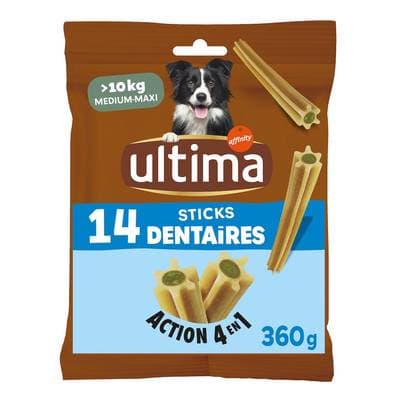 Affinity - Ultima 14 Sicks dentaires action 4 en 1 Friandise pour chien moyen et grand, 360g