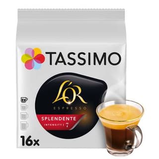 Tassimo Café dosettes splendente compatibles Tassimo L'OR, 16 dosettes