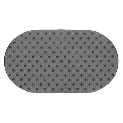 Arvix Fond de baignoire  PVC Translucide - Noir, 38 x 69 cm