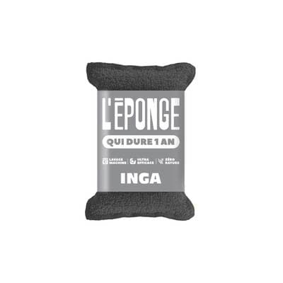 Inga Éponges lavante grise, 1 éponge
