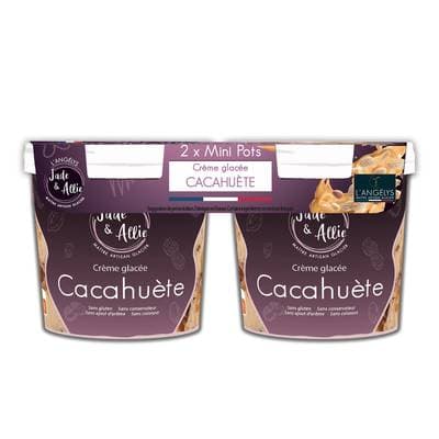 L'Angelys Crème glacée cacahuète, 2x70g