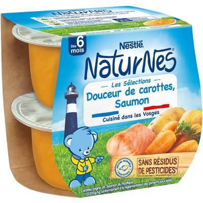 7613034580931 - Nestlé - Naturnes - Douceur de Carottes, Saumon Bol Bébé Dès 6 mois