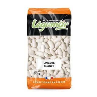 Légumor Haricots Lingots Blancs secs, 500g