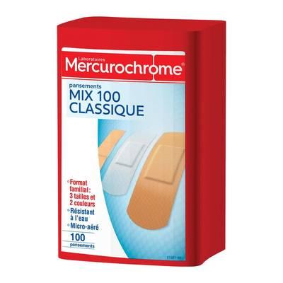 Mercurochrome - Pansements mix 100 classique 