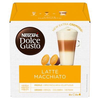 Nescafe Dolce Gusto Café Latte Macchiato, 16 capsules