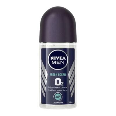 Nivea Men Déodorant bille homme Fraîcheur ocean 0% Aluminium, 50ml